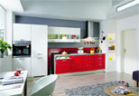 Červená kuchyně - Gloss870B
