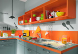 Oranžová kuchyně - Speed 256
